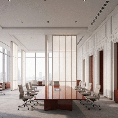 Event planner reviewing a layout plan with different types of fencing marked, a tablet with event management software in the background, no text, no words, no typography, 8K